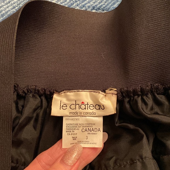 Vintage Cummerbund/Peplum “14/12 Blk - Picture 3 of 3